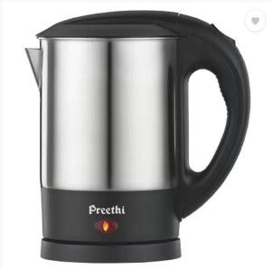 Preethi Armour EK707 1-Litre Electric Kettle (Steel/Black) Electric ...
