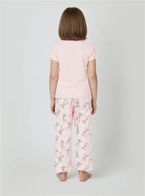 Buy Girls Bugs Bunny Printed Sleepwear Set Online at just Rs. 599.0 ...
