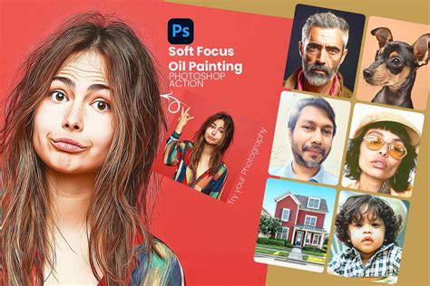 Photoshop Action - Soft Focus Oil Painting Photoshop Action