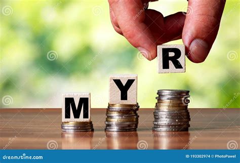MYR Malaysian Ringgit Currency Word Symbol - Business Concept Stock Photo - Image of trading ... - country currency myr