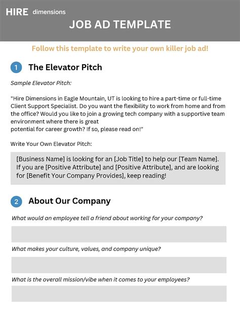 Job Advert Format 的图像结果