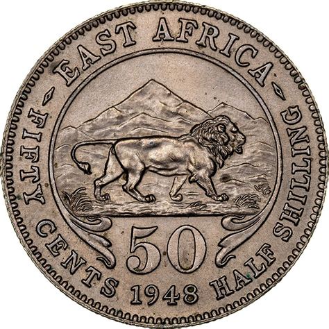50 cents - George VI - Afrique de l'Est – Numista
