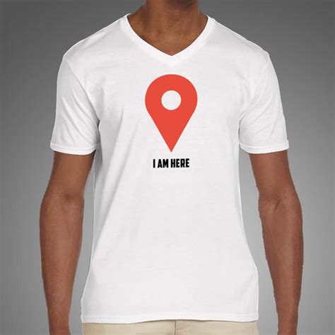 I Am Here Google Maps Men’s Profession T-Shirt – TEEZ.in