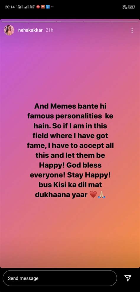 Neha Kakkar Epic Reply On Babu Shona Meme Bollywood Singer Says Stay ...