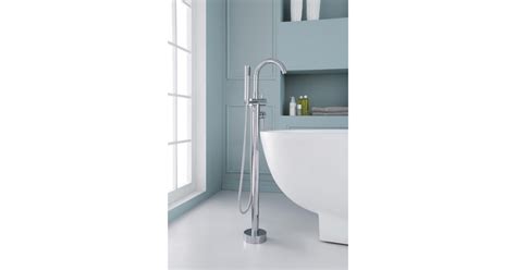 Ariel PV068M44C1 Ariel Floor Mounted Tub Filler with Metal Lever ...