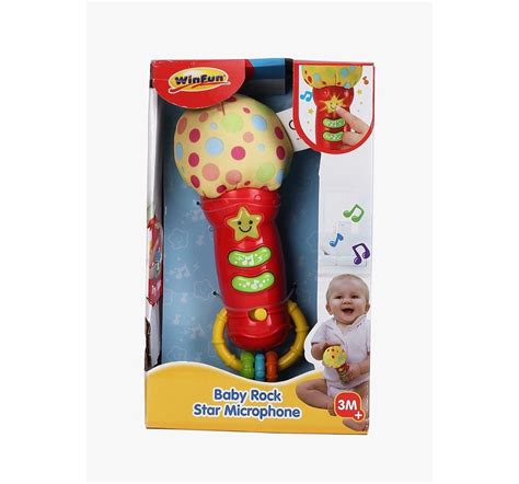 Shop Winfun Baby Rock Star Microphone - Mics for Kids age 3M+ (Red ...