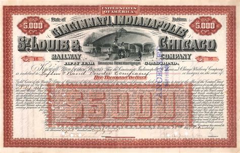 At Auction: Cincinnati, Indianapolis St. Louis & Chicago (OU Ingalls)