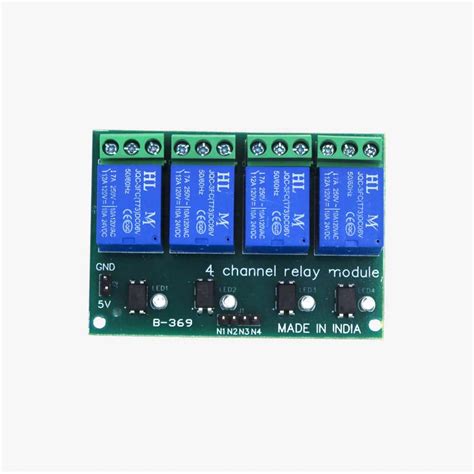 Four Channel 5V Relay Module - Made in India – QuartzComponents