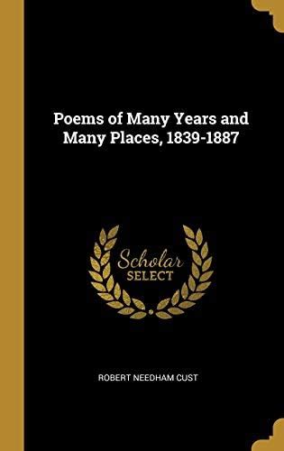 Buy Poems of Many Years and Many Places, 1839-1887 Book Online at Low ...