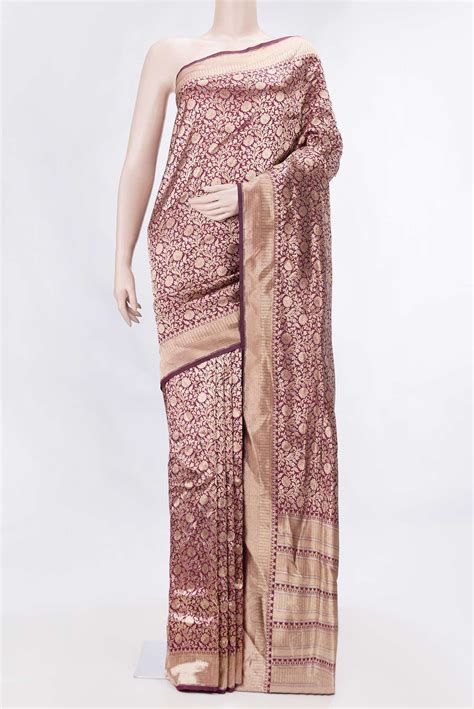 Magenta Dual Tone Banarasi Silk Saree – Nalli Silk Sarees Pvt Ltd