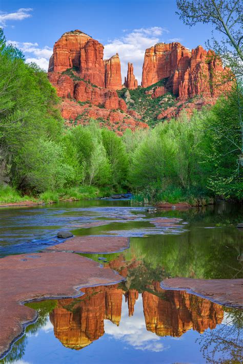 Cathedral Rock Reflection In Oak Creek Fine Art Print | Prints By ...
