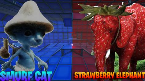 SMURF CAT VS STRAWBERRY ELEPHANT BATTLE 1258-9525-1647 by ...