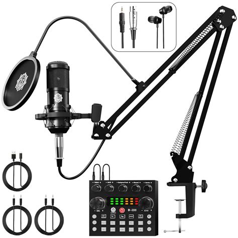 DIGIMORE Condenser Mic for Singing with V8 Sound Card | Condenser ...