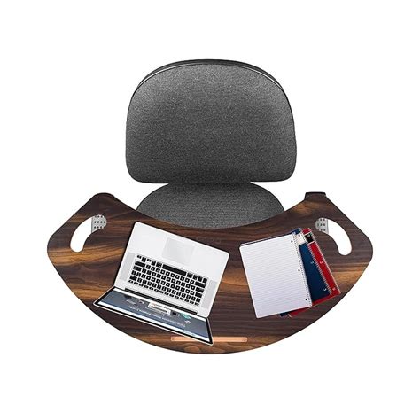 Wood Curved Lap Desk Table Tray with Handles for Laptop, Keyboard Lap ...