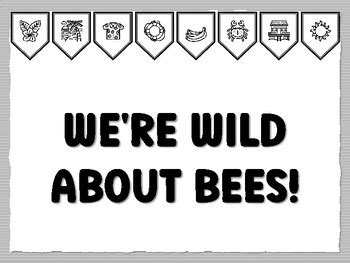WE'RE WILD ABOUT BEES! Tropical Bulletin Board Kit, Ready to print ...