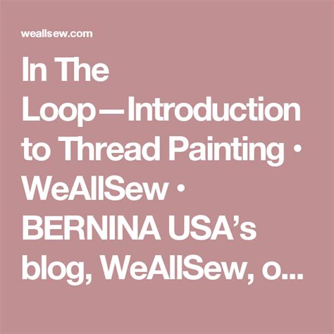 Image result for Thread Painting Lessons