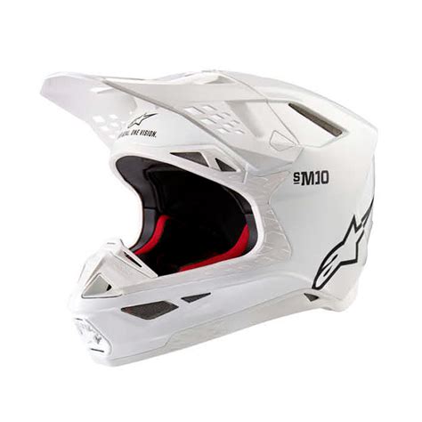 Alpinestars Supertech M10 Solid White Helmet