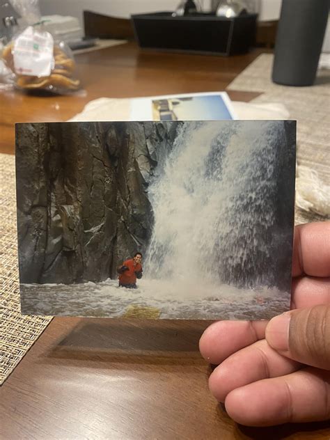 My dad at Ortega Falls, April 1995. Would love to recreate this picture ...