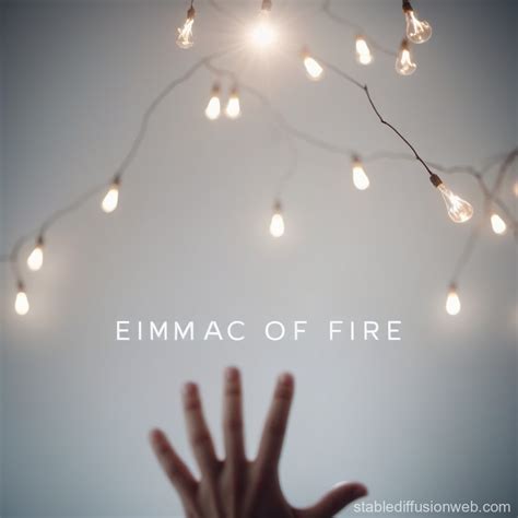 Mysterious Fire Writing on a White Wall | Stable Diffusion Online