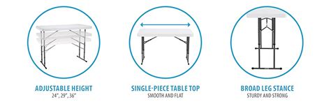 Lifetime 4 Feet Foldable Laptop Table for Home Office, Portable Study ...