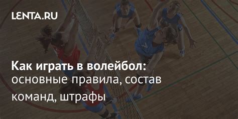 Правила волейбола кратко: как играть, нарушения, история: Летние виды ...