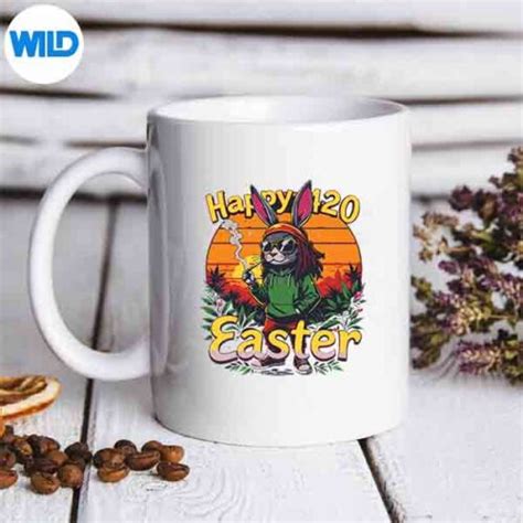 420 Easter Bunny SVG, Happy 420 Easter Smoking Easter Bunny SVG - WildSvg