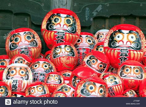 Daruma dolls at Shorinzan Daruma Temple in Takasaki