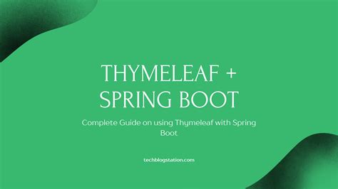 Thymeleaf Tutorial
