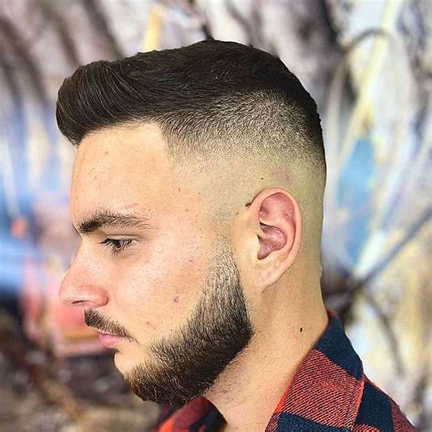High Fade Haircut With Beard