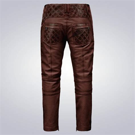 Men's Outlaw Burnt Maroon Leather Pants – The Urban Tannery