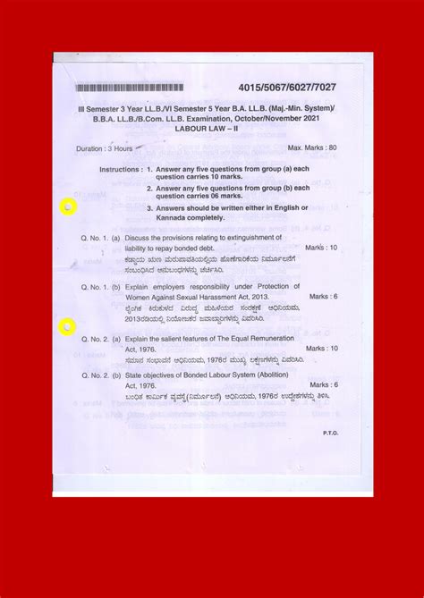 Labour LAW - II Previous Question Papers - labour law 2 - Studocu