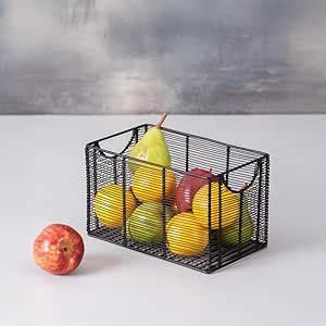 nestroots Fruit Basket Kitchen Stand Vegetable Basket Rack Stand for ...