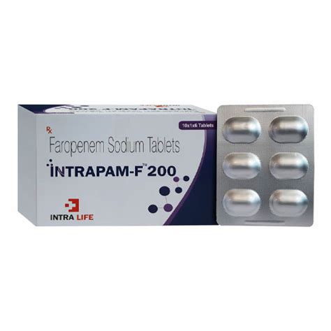INTRAPAM-F 200 Tablets INTRA LIFE