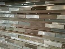 Lowes Glass Tile Backsplash by Our Kitchen Tile Backsplash Is A Mixed Glass And Metal Lowes Glass Tile Backsplash