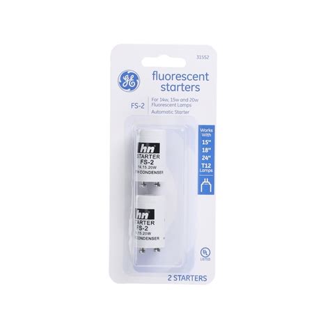 GE 2-Pack White Starter 31552 at Lowes.com