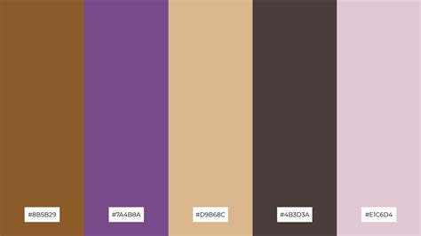 The Best 15 Purple Brown Color Palette Combinations
