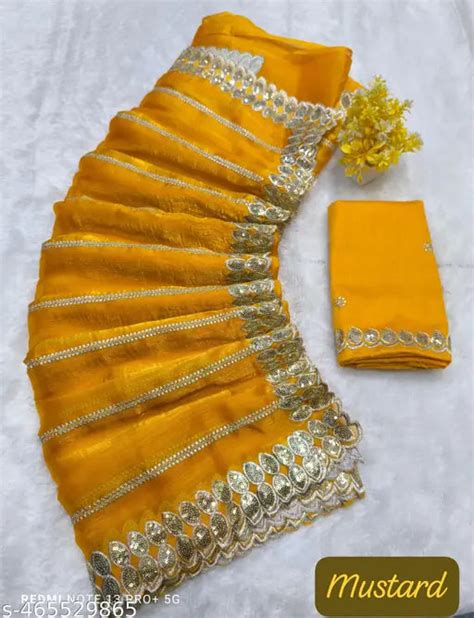 Pure soft Jimmy choo silk sarees with amazing sequence work – Upgrad Hub