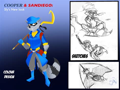 Cooper and Sandiego Slys new look by AlexMontyArt on DeviantArt