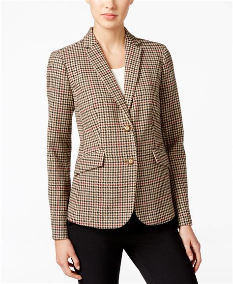 Charter Club Petite Plaid Two-Button Blazer, Only at Macy's | Macys ...