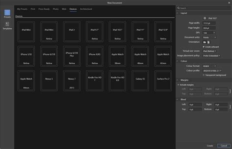 Artboard ready-made sizes - Feedback for Affinity Designer V1 on ...
