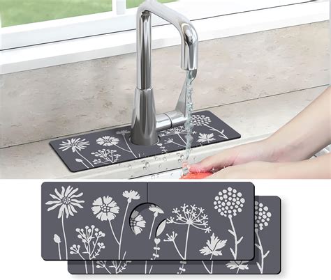 Amazon.com: Fantasy Style Faucet Draining Mat, Self Absorbent Draining ...