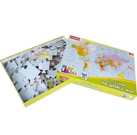 Funskool World Map Floor Puzzle - 105 Pieces