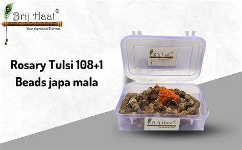 BRIJ HAAT Original Rosary Tulsi Jaap japa mala chanting mala 108+1 ...