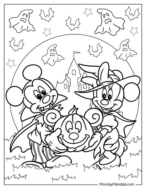 Disney Halloween Printable Coloring Pages - Printable Sight Words List