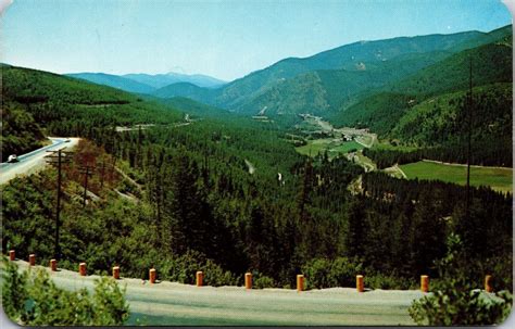 From Lookout Pass Missoula Montana Postcard Unposted