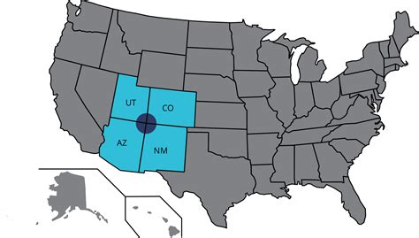 Four Corners States Map