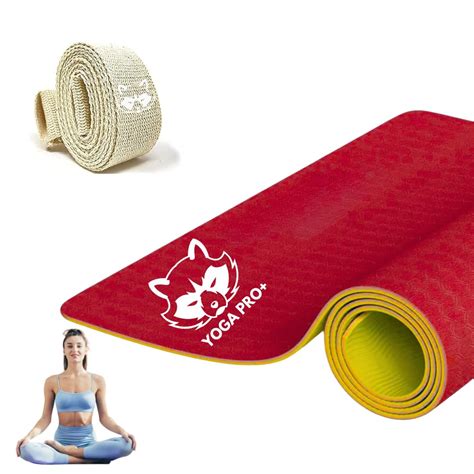 Mapache Dual side design Eva Yoga mat for yoga exercises and asanas ...