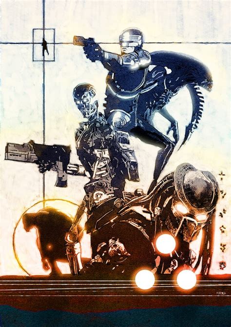 Image result for Alien vs Predator vs Terminator vs RoboCop