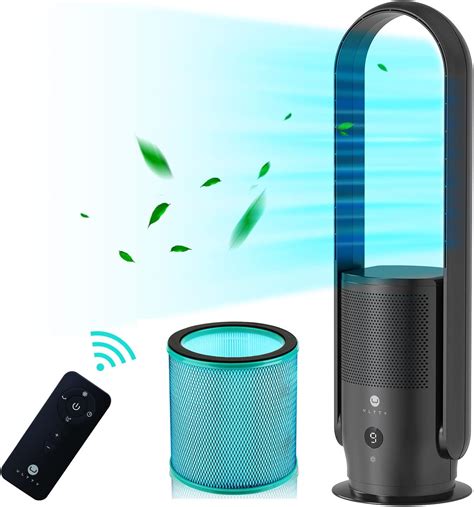 ULTTY Bladeless Tower Fan and Air Purifier in one, Cooling Fan for ...