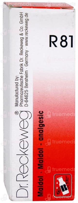 Dr Reckeweg R81 Analgesic Drop 22 Ml - Uses, Side Effects, Dosage ...